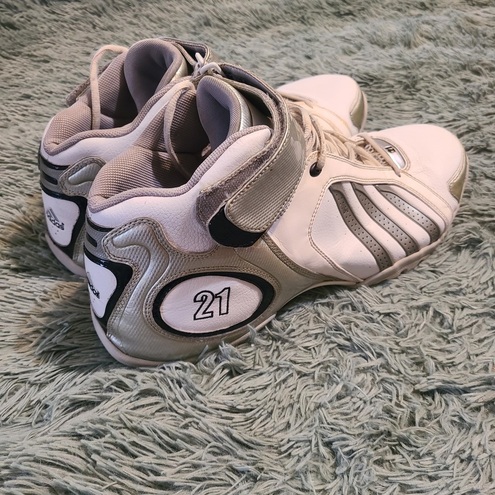 Adidas Stealth CC Tim Duncan Silver‎ Spurs 2006 Men's Shoes 664241 Size 14